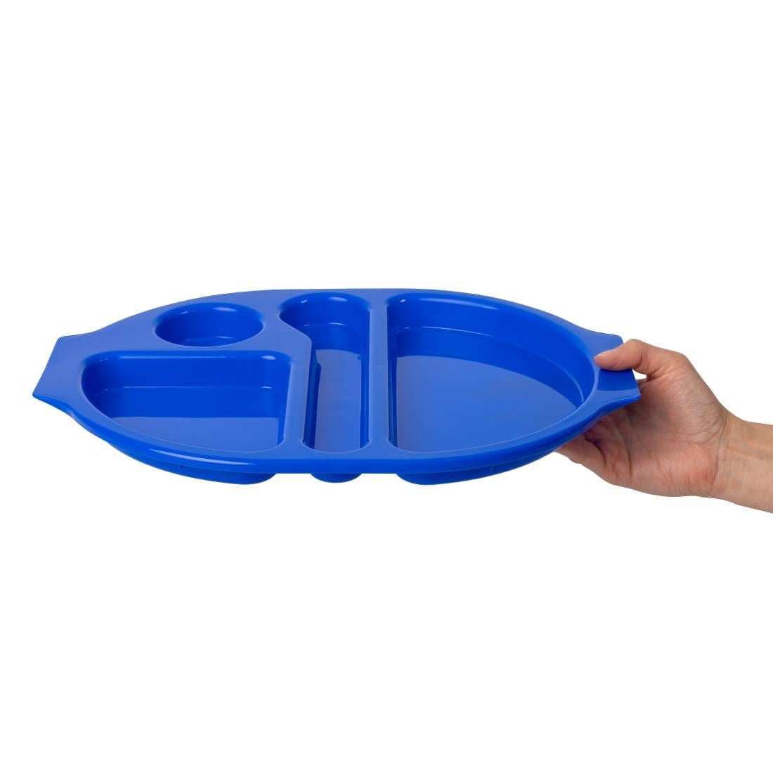 Olympia Kristallon dienbladen met vakken 37,5x27,8cm blauw (10 stuks)