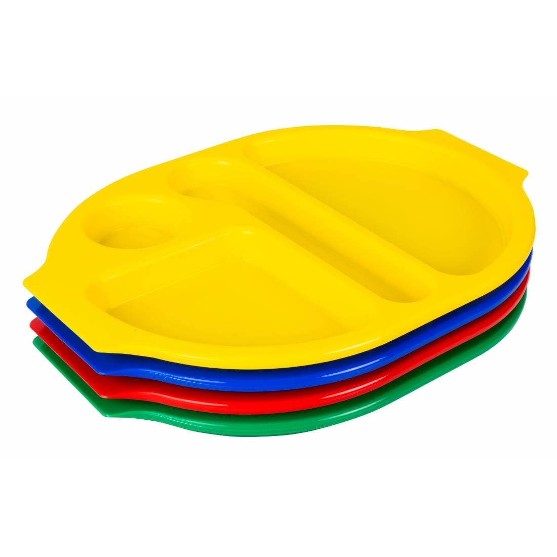 Olympia Kristallon dienbladen met vakken 37,5x27,8cm blauw (10 stuks)
