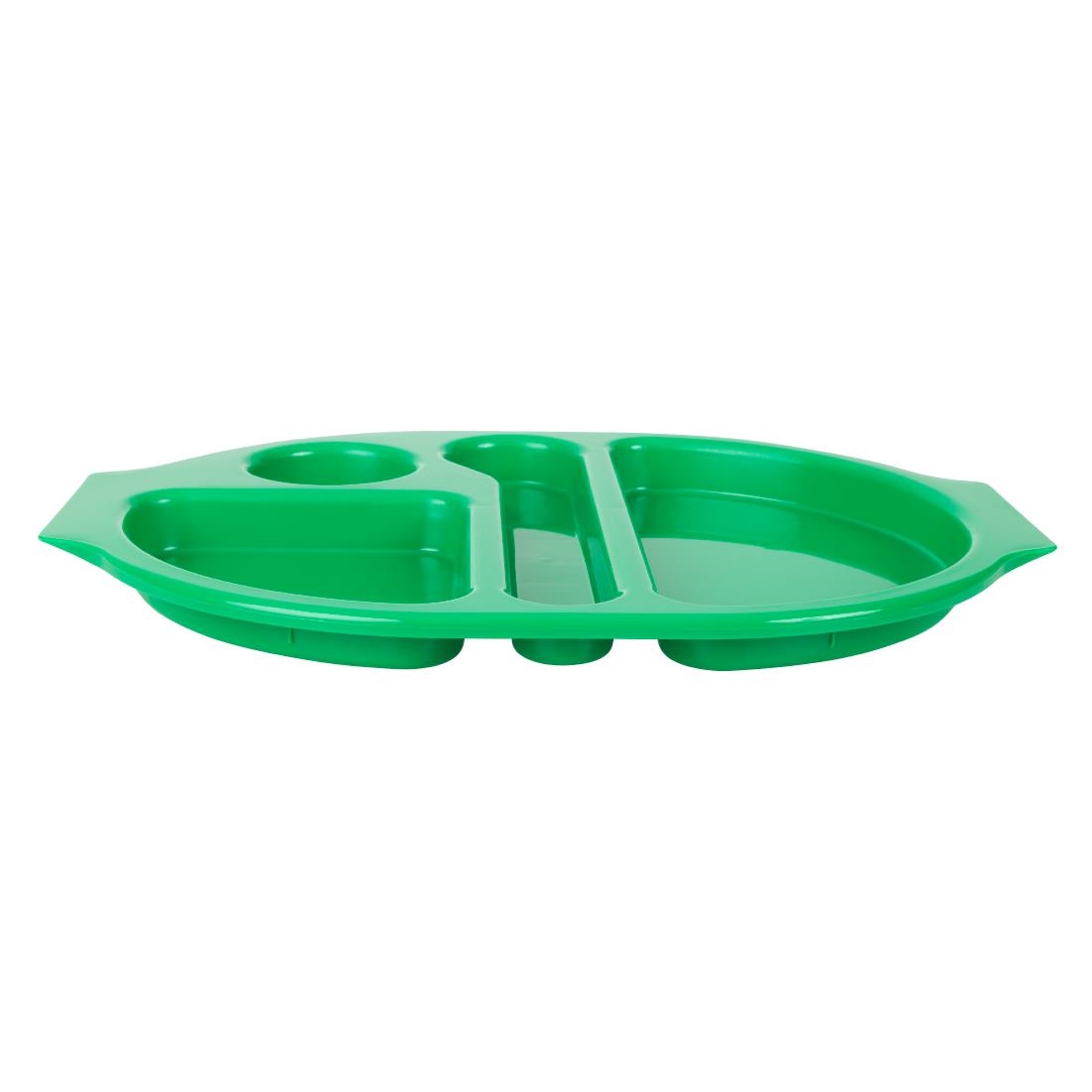 Olympia Kristallon dienbladen met vakken 37,5x27,8cm groen (10 stuks)