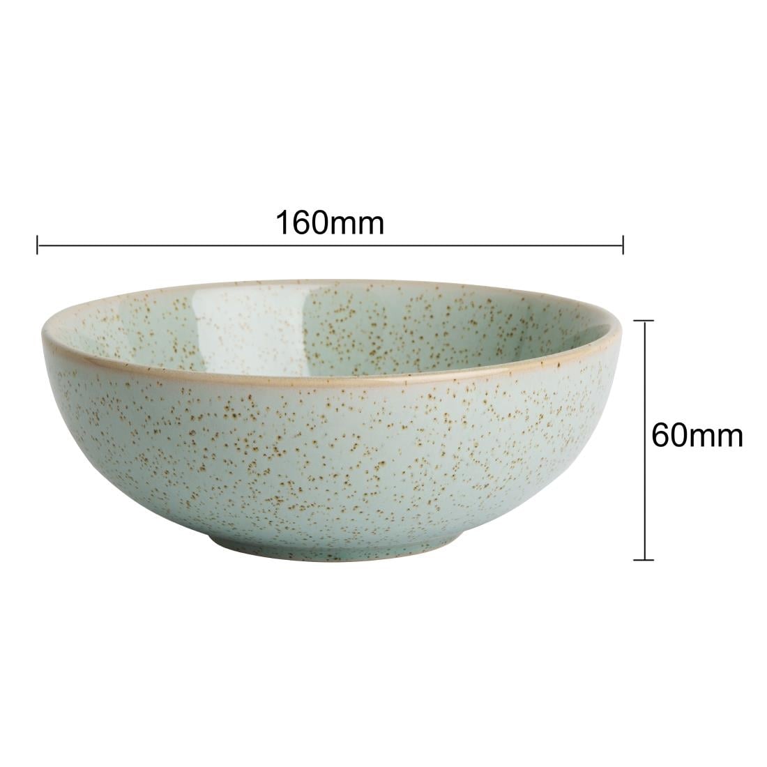 Olympia Origin porselein kommen eendenei blauw 160mm (4 stuks)