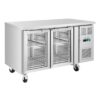 Polar U Series koelwerkbank met twee glazen deuren