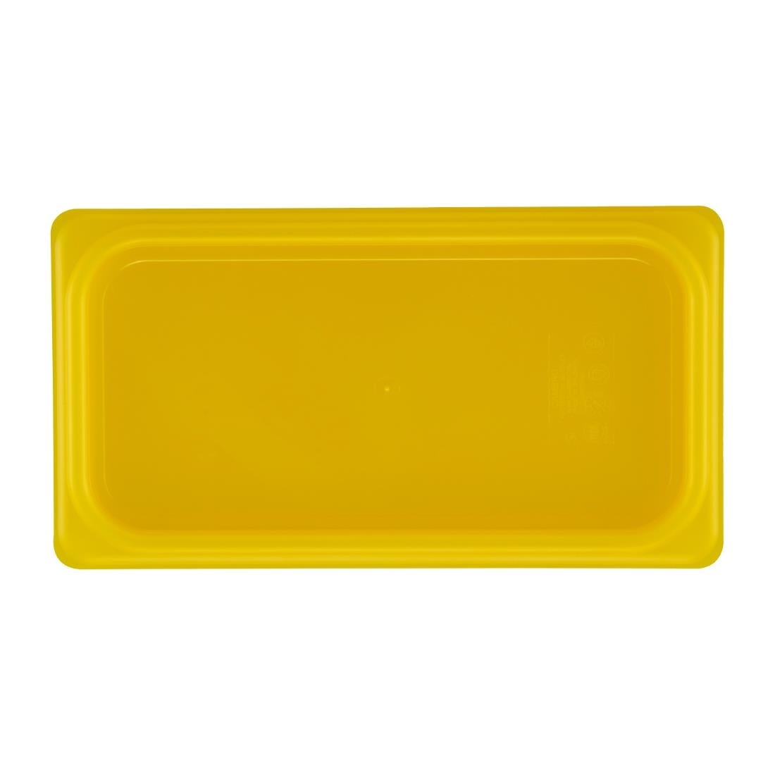Cambro Safetrak IML polypropyleen afdichtingsdeksel geel 1/3GN