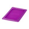 Cambro Safetrak IML polypropyleen afdichtingsdeksel paars 1/4 GN