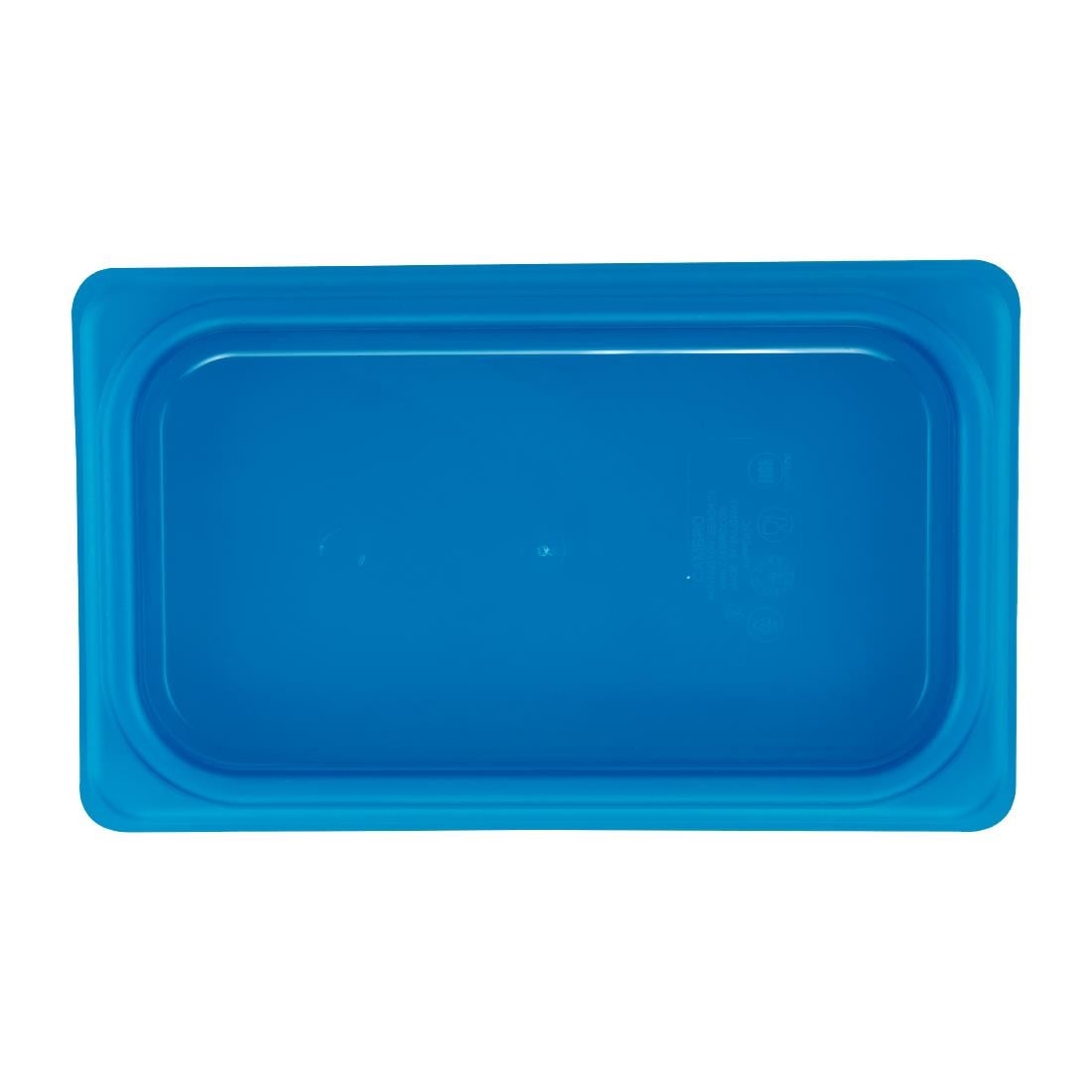 Cambro Safetrak IML polypropyleen afsluitdeksel blauw 1/4GN