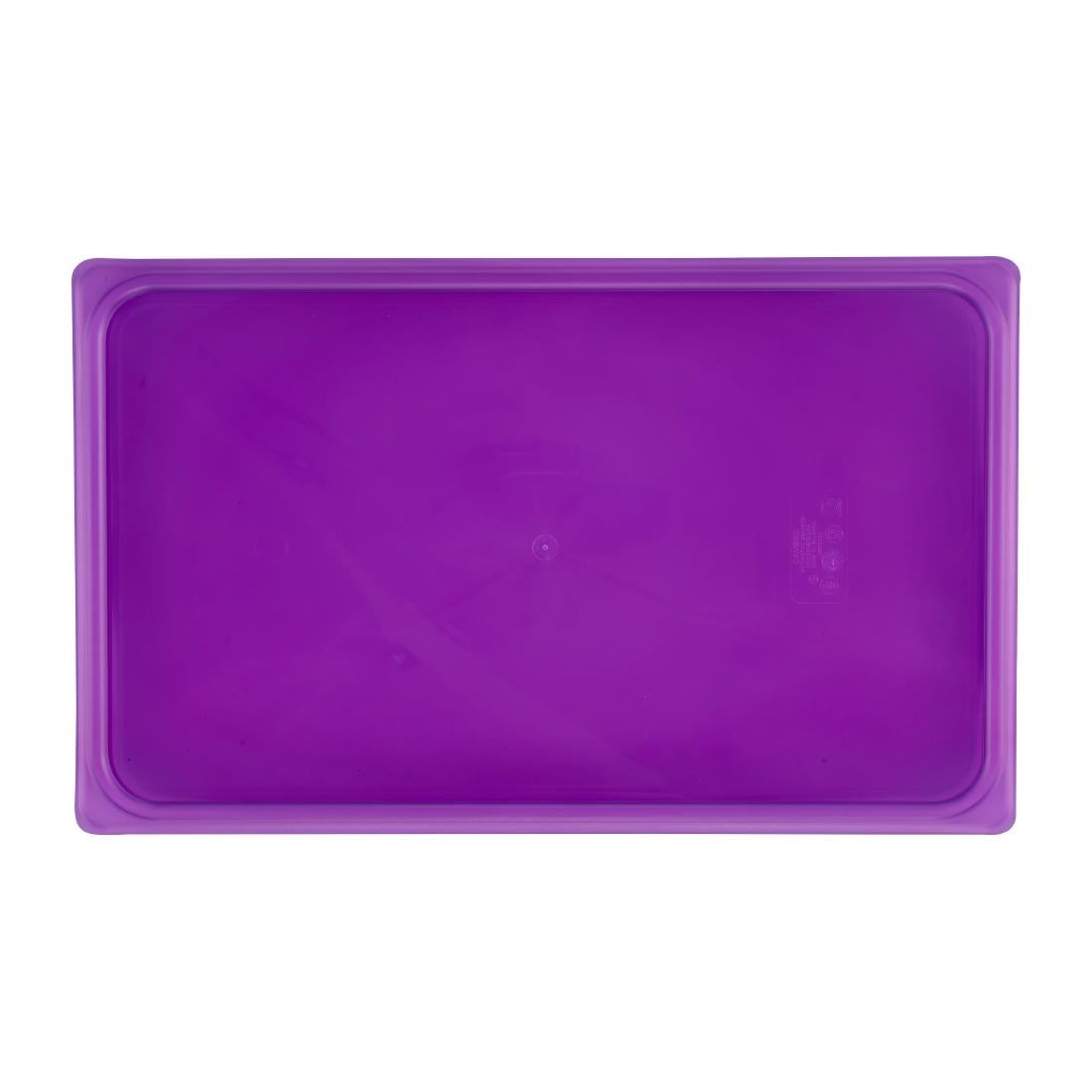 Cambro Safetrak IML polypropyleen afsluitdeksel paars 1/1 GN