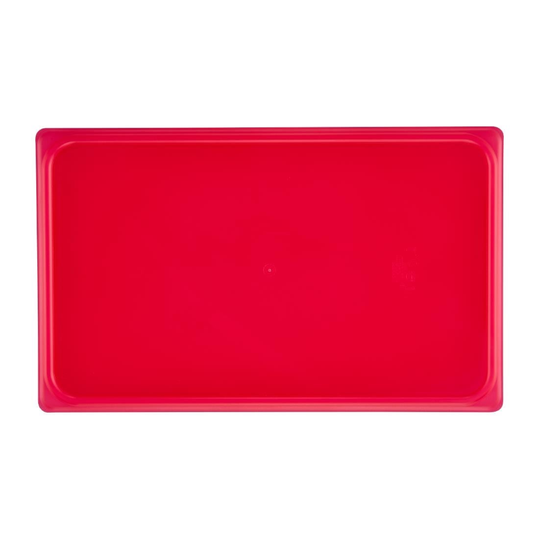 Cambro Safetrak IML polypropyleen afsluitdeksel rood 1/1 GN