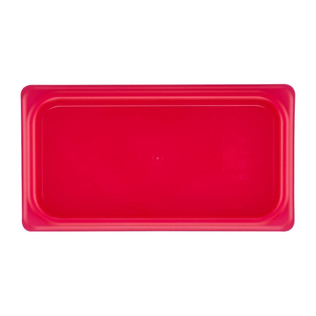 Cambro Safetrak IML polypropyleen afsluitdeksel rood 1/3GN