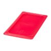 Cambro Safetrak IML polypropyleen afsluitdeksel rood 1/3GN