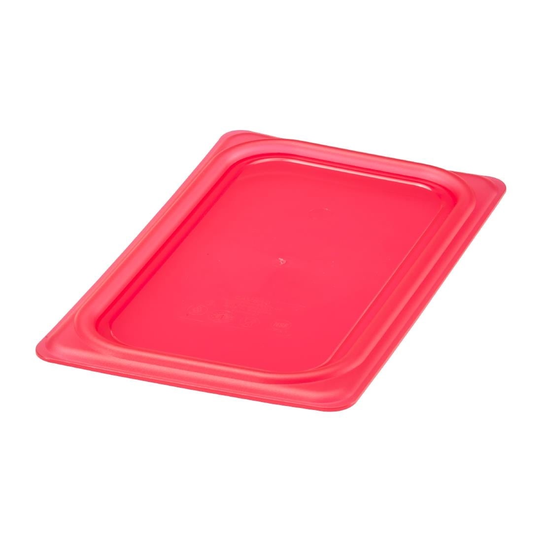 Cambro Safetrak IML polypropyleen afsluitdeksel rood 1/4 GN