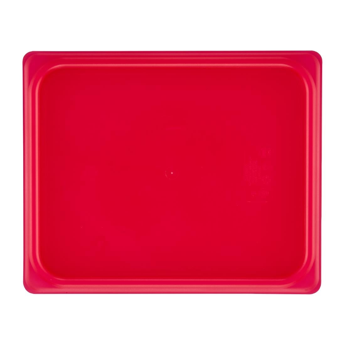 Cambro Safetrak IML polypropyleen sluitdeksel rood 1/2 GN