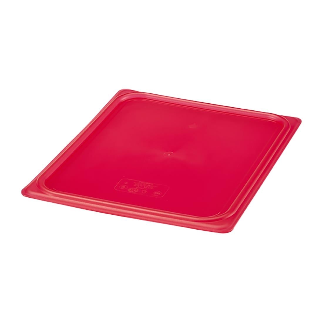 Cambro Safetrak IML polypropyleen sluitdeksel rood 1/2 GN