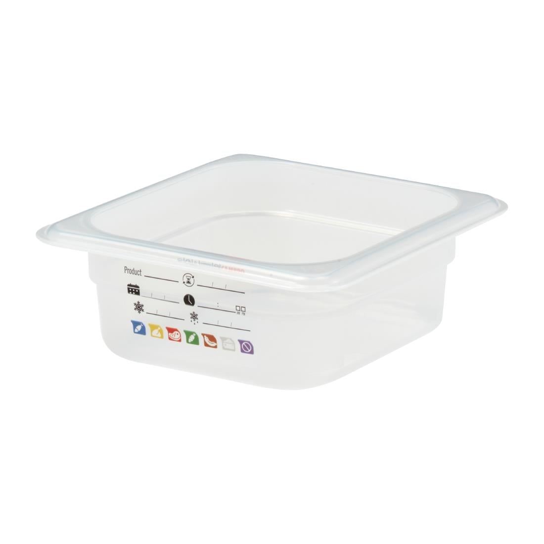 Cambro Safetrak IML polypropyleen voedselbewaarbak 65 mm 1/6 GN