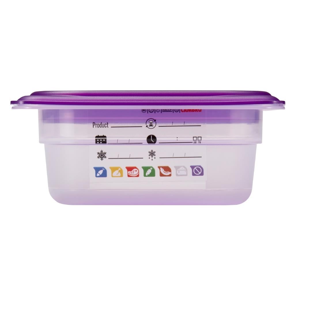Cambro Safetrak IML polypropyleen voedselbewaarbak 65 mm 1/6 GN