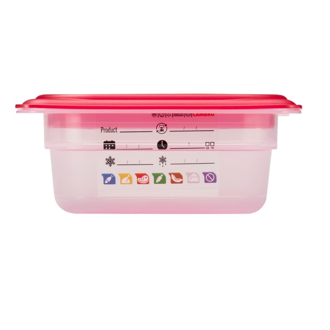 Cambro Safetrak IML polypropyleen voedselbewaarbak 65 mm 1/6 GN