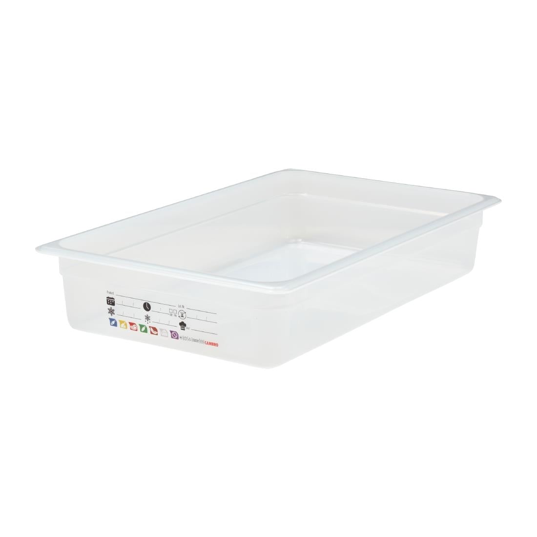 Cambro Safetrak IML polypropyleen voedselopslagbak 1/1 GN 100 mm