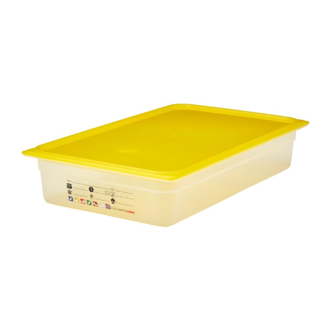 Cambro Safetrak IML polypropyleen voedselopslagbak 1/1 GN 100 mm