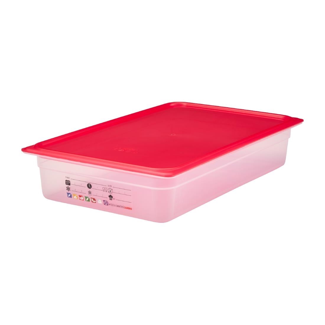 Cambro Safetrak IML polypropyleen voedselopslagbak 1/1 GN 100 mm