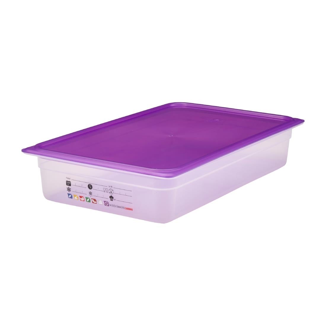 Cambro Safetrak IML polypropyleen voedselopslagbak 1/1 GN 100 mm