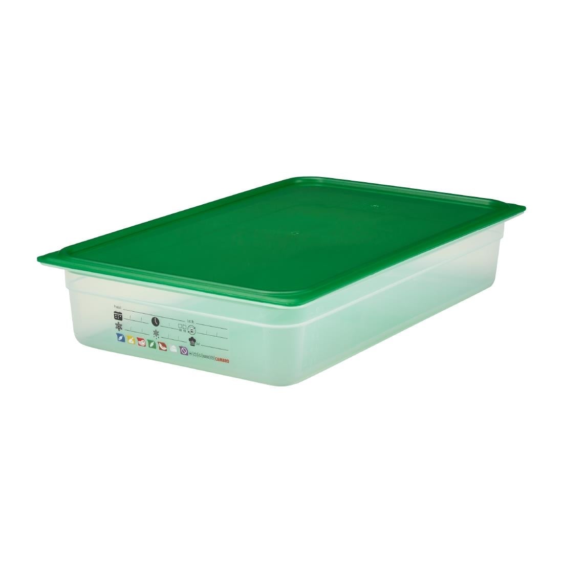 Cambro Safetrak IML polypropyleen voedselopslagbak 1/1 GN 100 mm