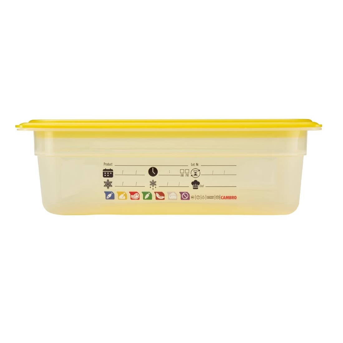 Cambro Safetrak IML polypropyleen voedselopslagbak 1/1 GN 100 mm