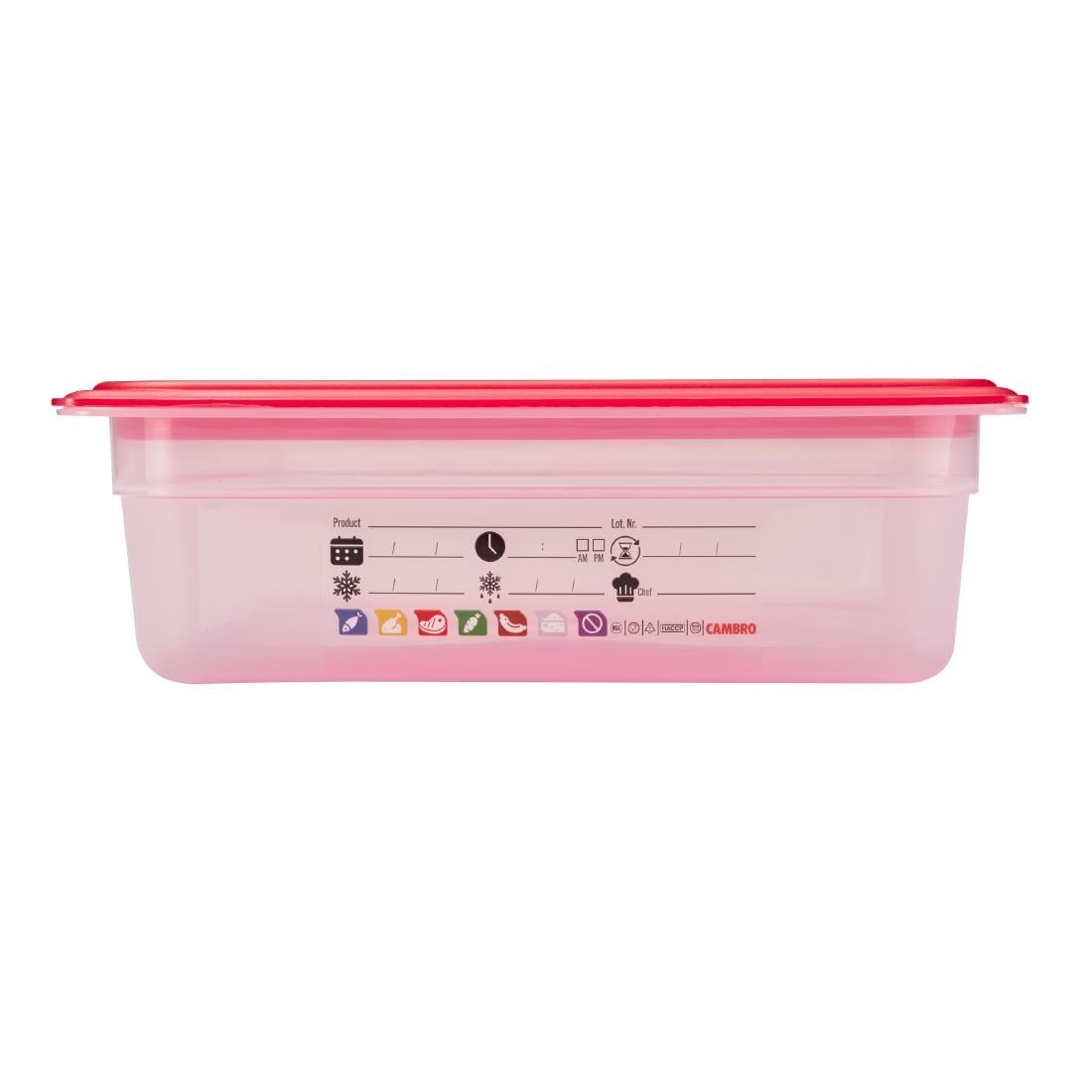 Cambro Safetrak IML polypropyleen voedselopslagbak 1/1 GN 100 mm