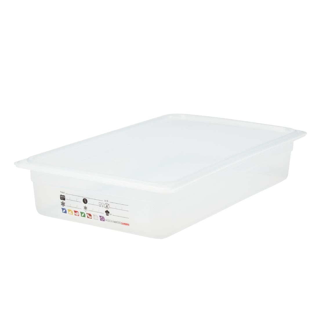 Cambro Safetrak IML polypropyleen voedselopslagbak 1/1 GN 100 mm