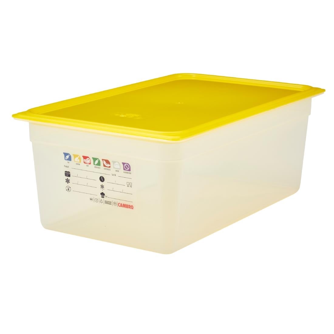 Cambro Safetrak IML polypropyleen voedselopslagbak 1/1 GN 200mm