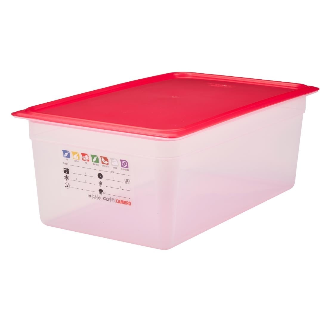 Cambro Safetrak IML polypropyleen voedselopslagbak 1/1 GN 200mm
