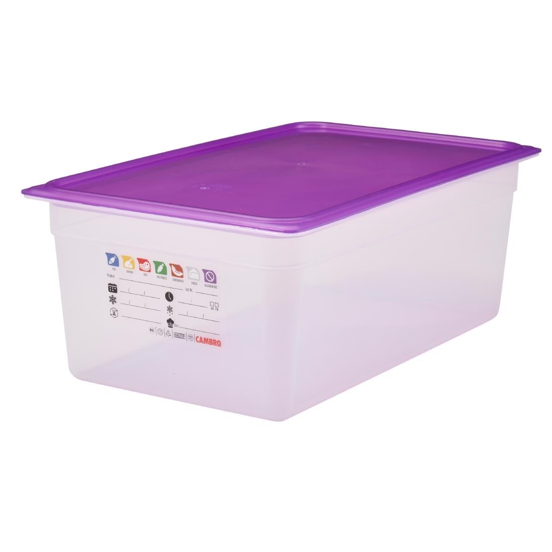 Cambro Safetrak IML polypropyleen voedselopslagbak 1/1 GN 200mm