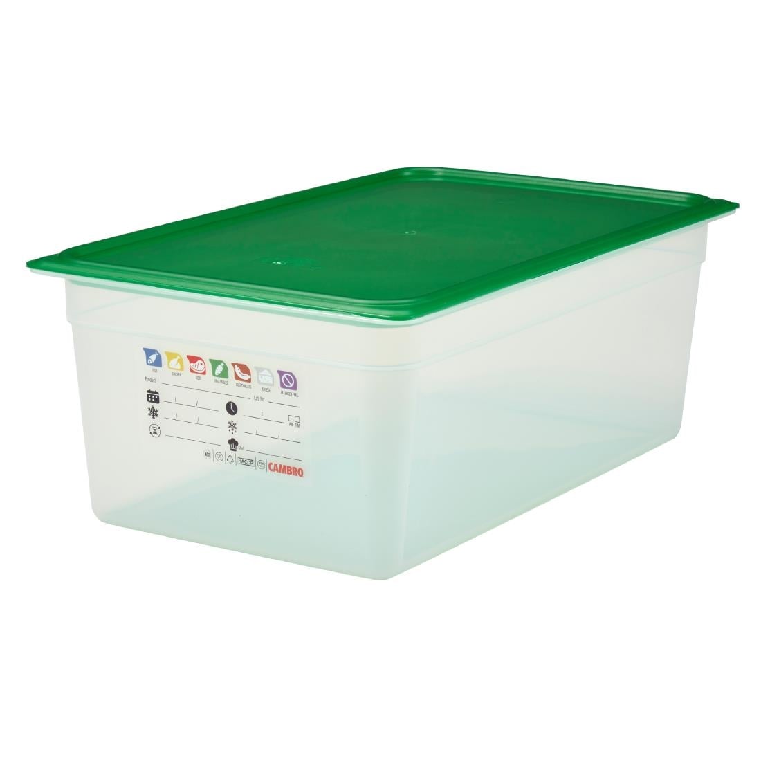 Cambro Safetrak IML polypropyleen voedselopslagbak 1/1 GN 200mm