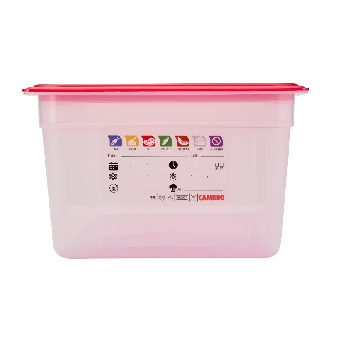 Cambro Safetrak IML polypropyleen voedselopslagbak 1/1 GN 200mm