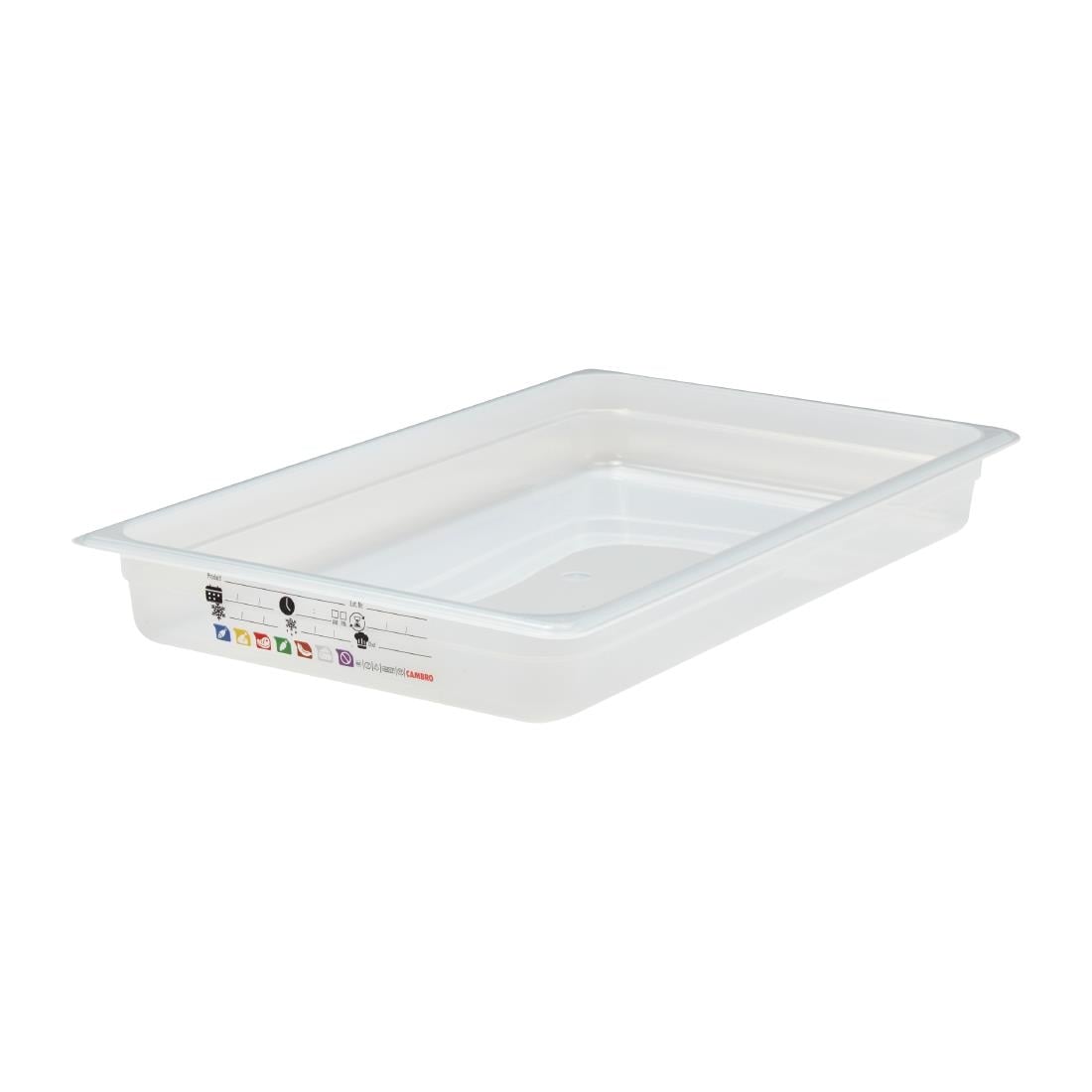 Cambro Safetrak IML polypropyleen voedselopslagbak 1/1 GN 65 mm