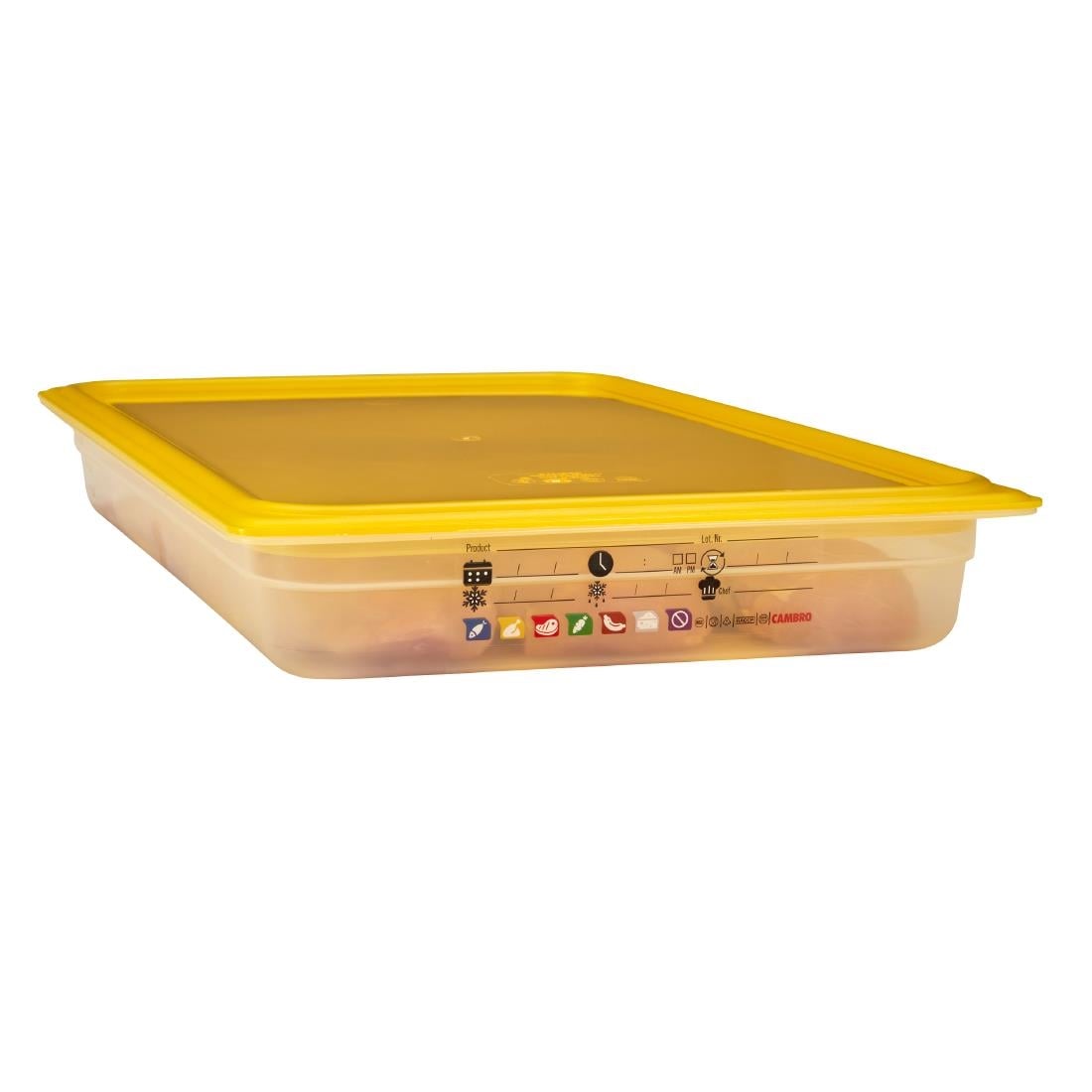 Cambro Safetrak IML polypropyleen voedselopslagbak 1/1 GN 65 mm