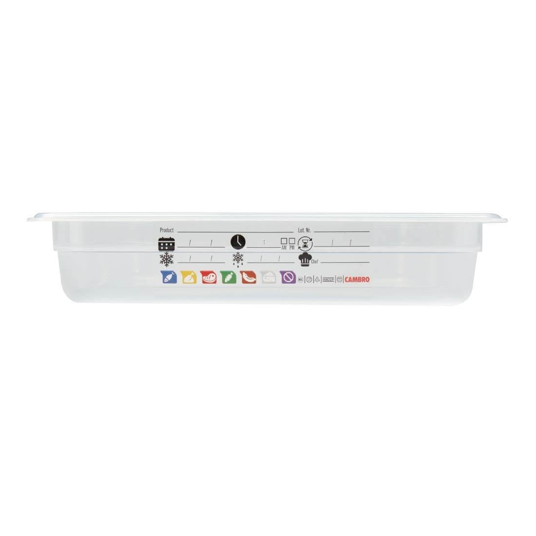 Cambro Safetrak IML polypropyleen voedselopslagbak 1/1 GN 65 mm