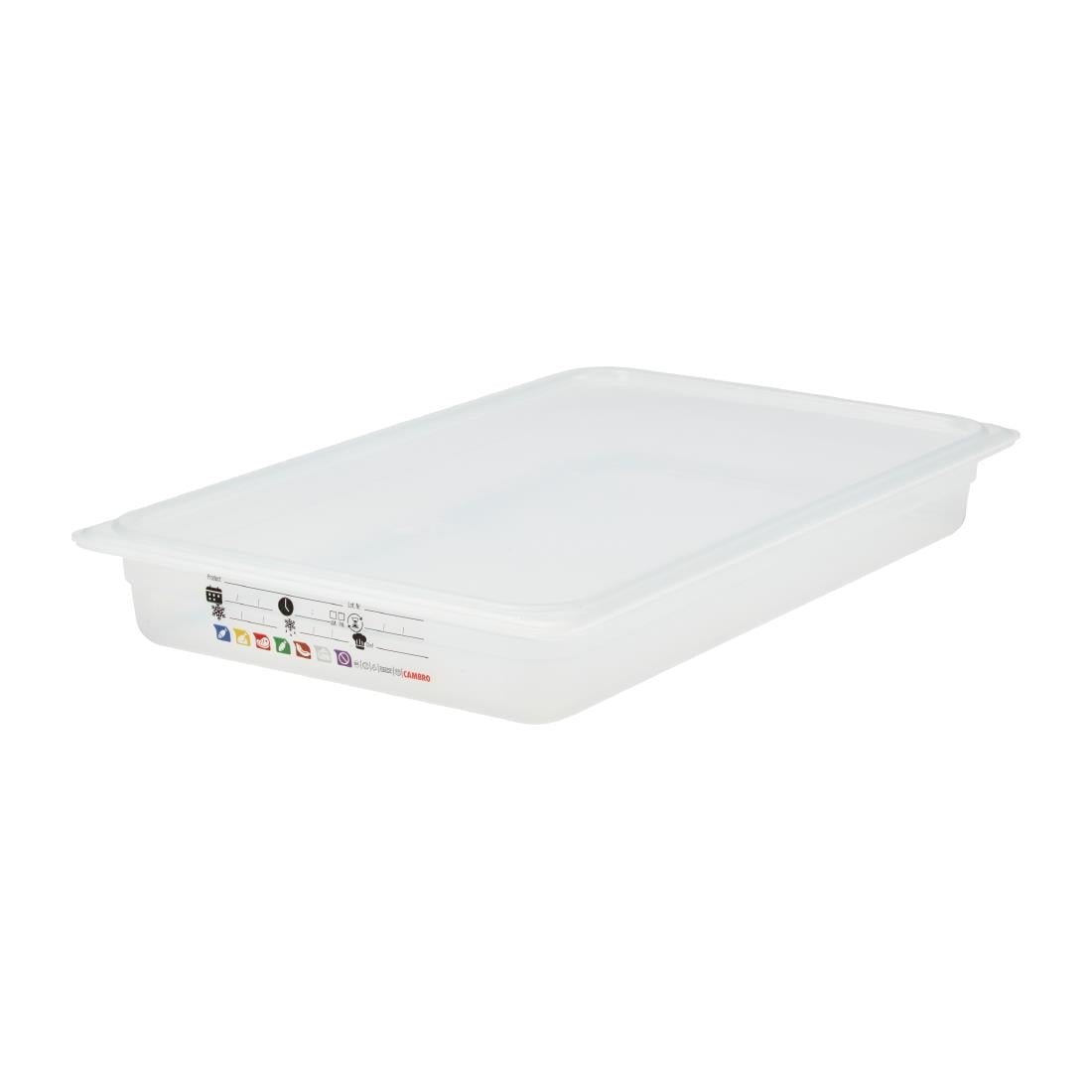 Cambro Safetrak IML polypropyleen voedselopslagbak 1/1 GN 65 mm