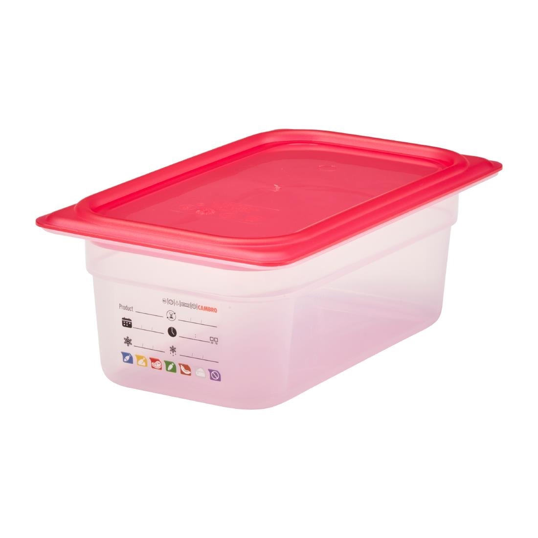 Cambro Safetrak IML polypropyleen voedselopslagbak 1/4 GN 100mm