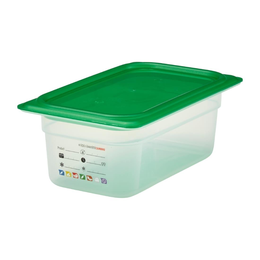Cambro Safetrak IML polypropyleen voedselopslagbak 1/4 GN 100mm