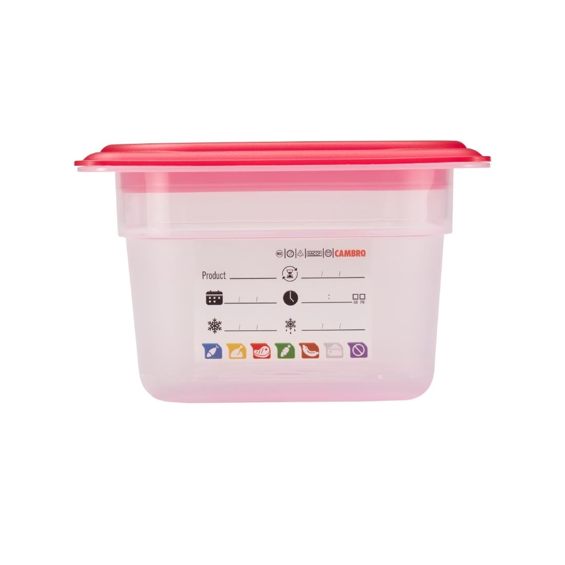 Cambro Safetrak IML polypropyleen voedselopslagbak 1/4 GN 100mm