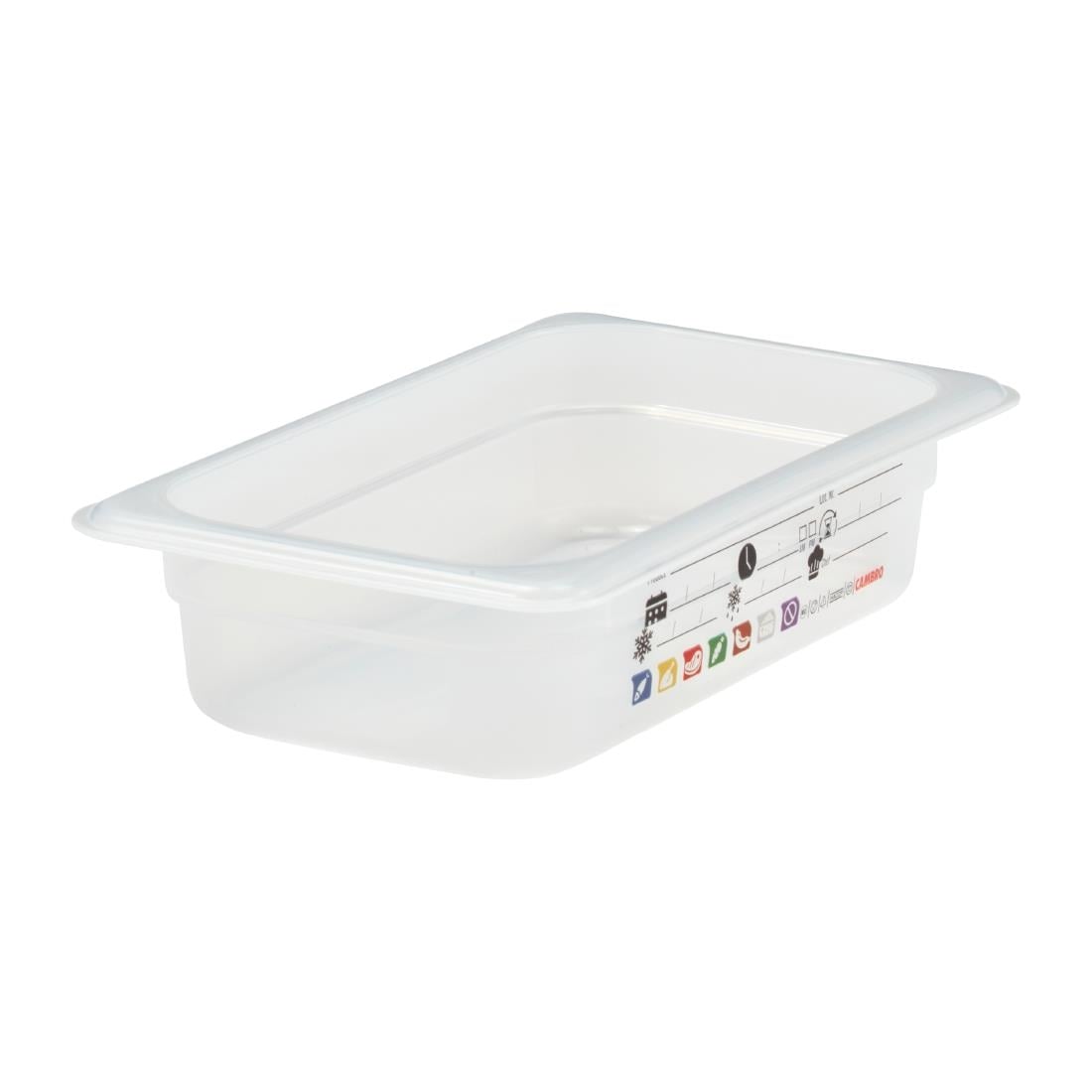 Cambro Safetrak IML polypropyleen voedselopslagbak 1/4 GN 65mm