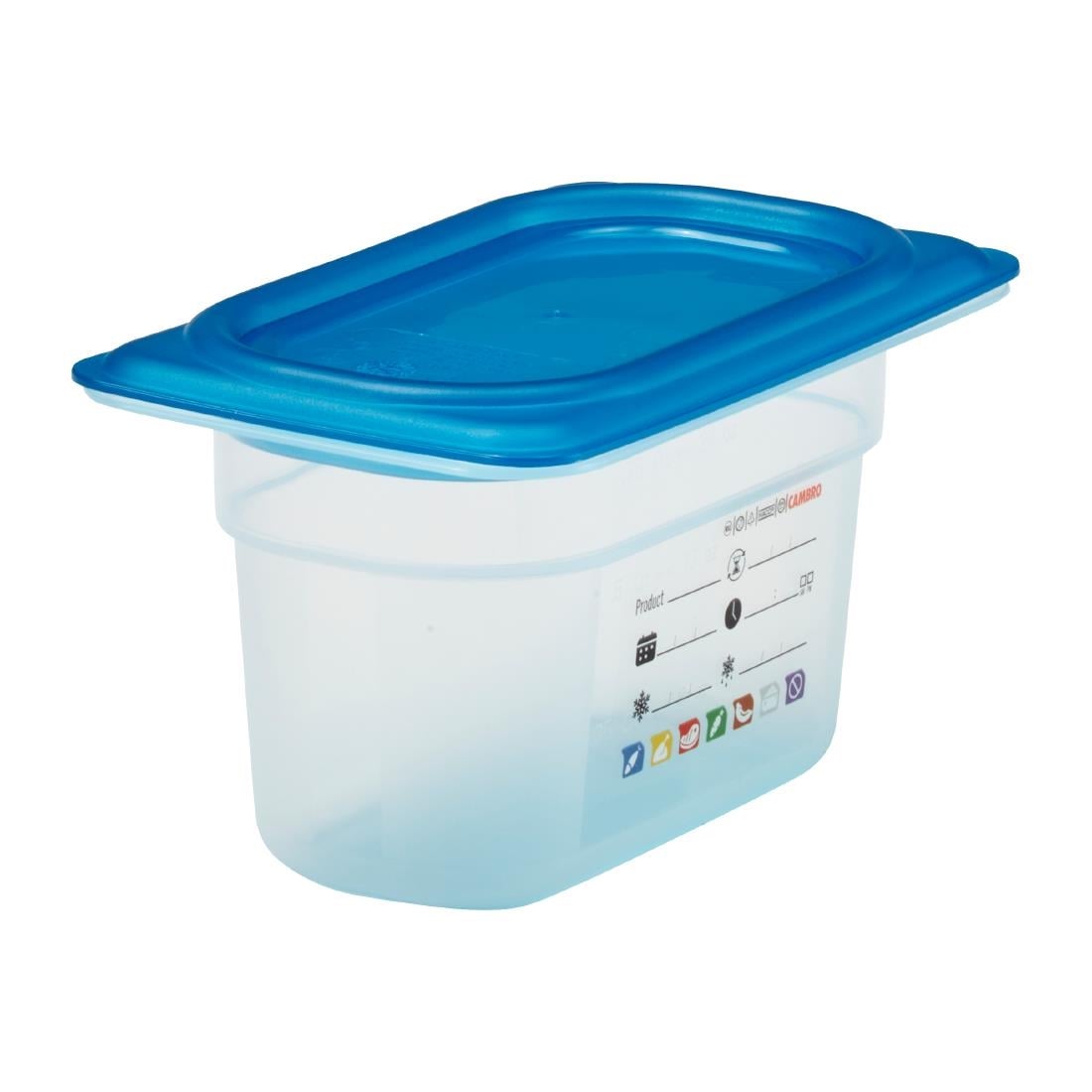 Cambro Safetrak IML polypropyleen voedselopslagbak 1/9 GN 100mm