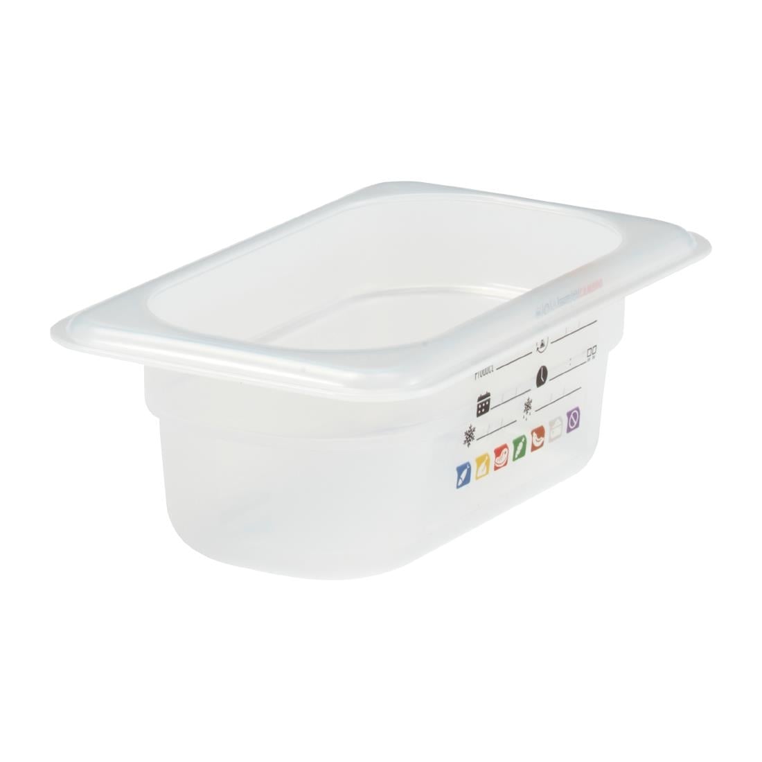 Cambro Safetrak IML polypropyleen voedselopslagbak 1/9 GN 65mm