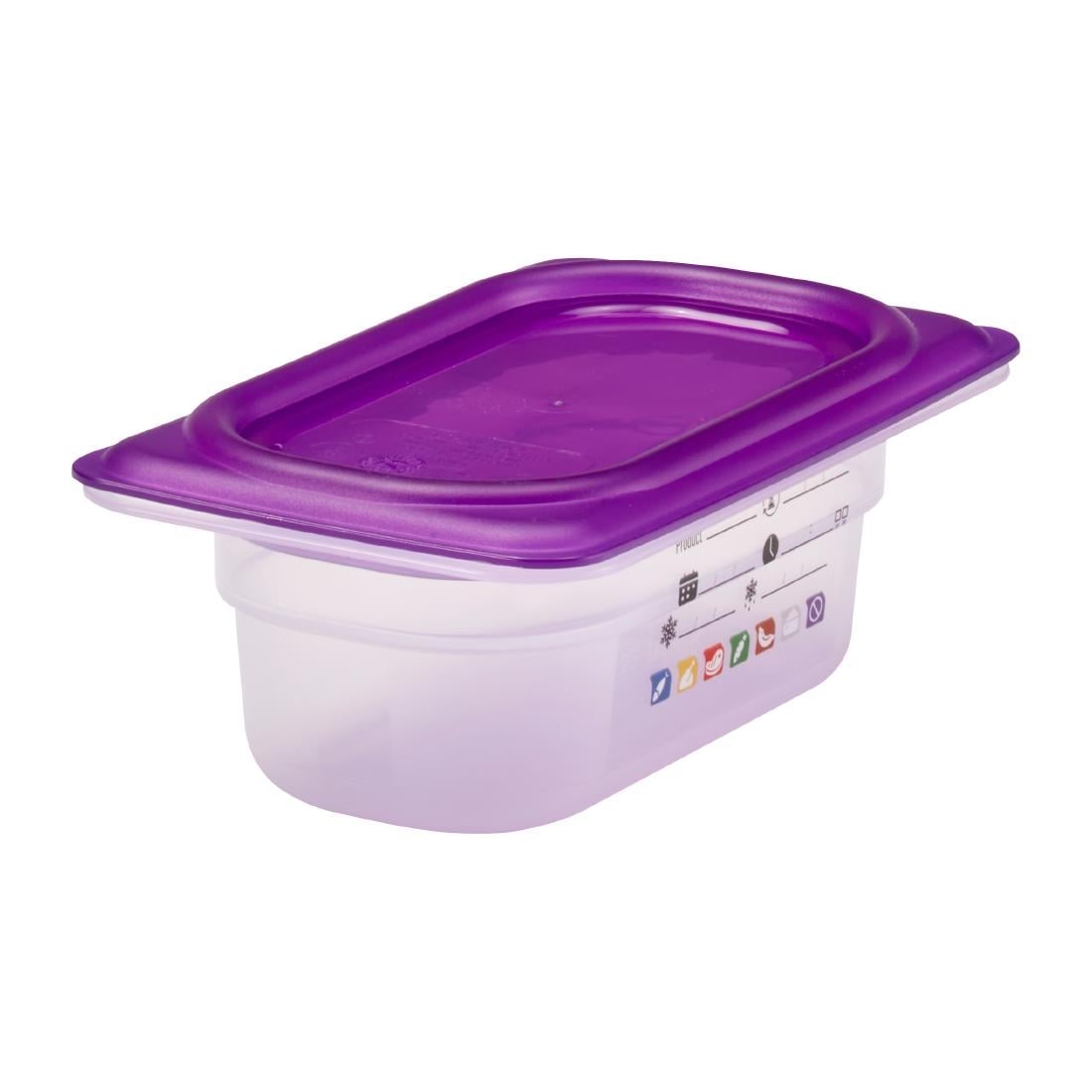 Cambro Safetrak IML polypropyleen voedselopslagbak 1/9 GN 65mm