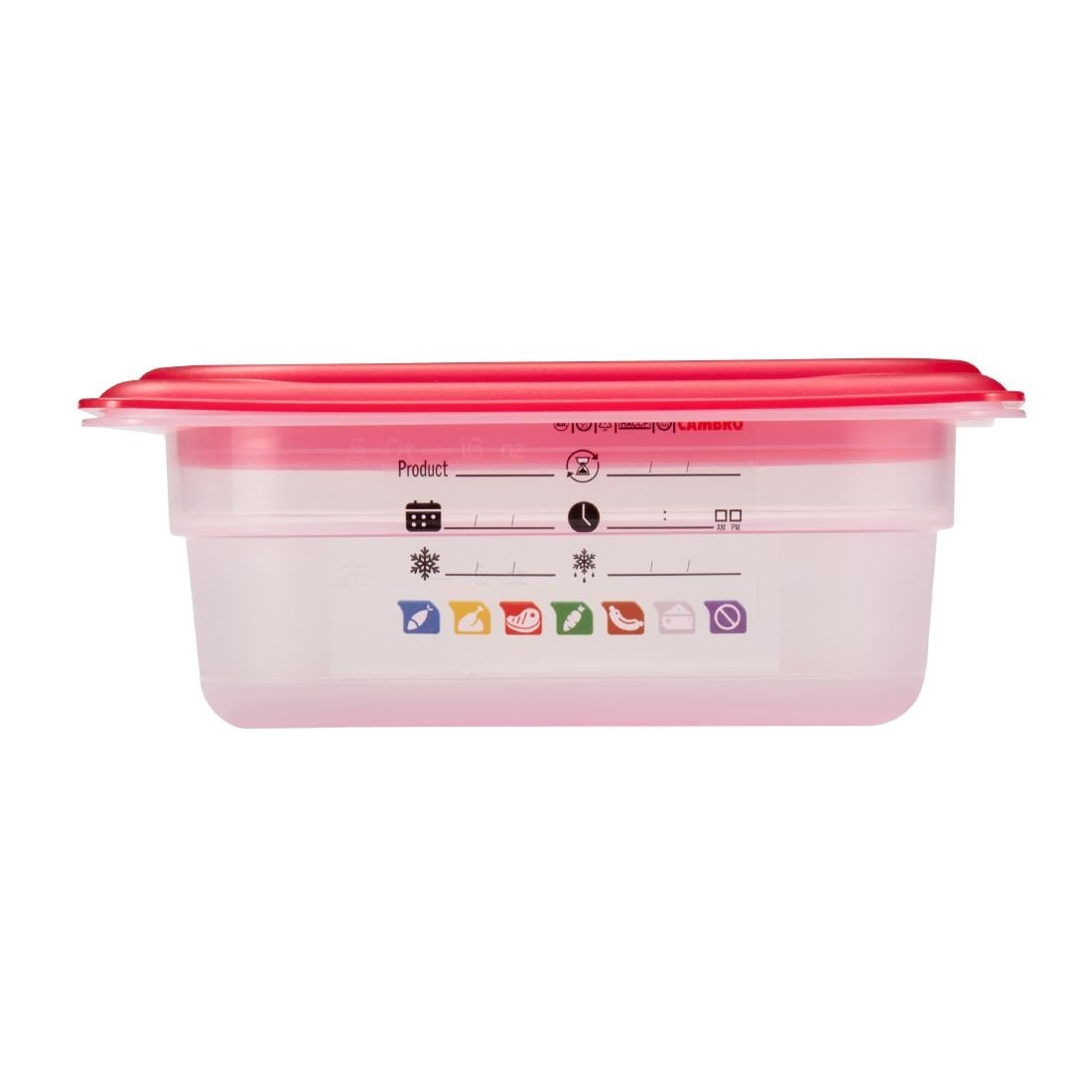 Cambro Safetrak IML polypropyleen voedselopslagbak 1/9 GN 65mm