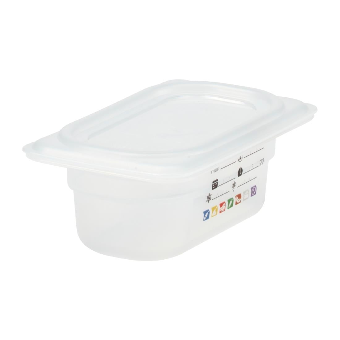 Cambro Safetrak IML polypropyleen voedselopslagbak 1/9 GN 65mm