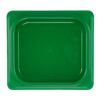 Cambro Safetrak polypropyleen afsluitdeksel IML groen 1/6 GN
