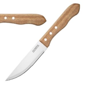 Olympia Jumbo steakmes met houten heft 25cm (12 Stuks)