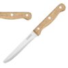 Olympia steakmessen met ronde punt hout (12 stuks)