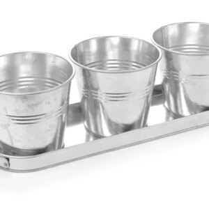 3 emmers met dienblad