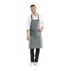 Chaud Devant Forene denim halterschort grijs 70(B) x 90(L) cm