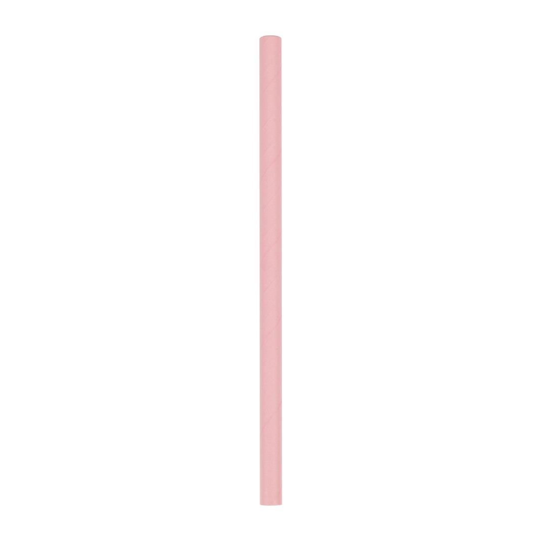 Fiesta composteerbare papieren smoothie rietjes roze 210mm (250 stuks)
